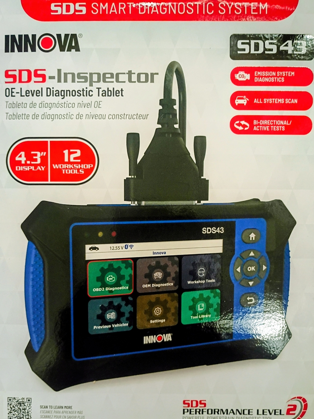 SDS43 OE-Level Diagnostic Tablet - Blue/Black